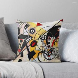 Pillow Kandinsky - Throughgoing Line Abstract Art Throw Embroidered Cover S For Sofa