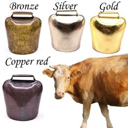 Grazing Copper Bells Metal Thicken Cow Horse Sheep Copper Bell Anti-Lost Loud Crisp Spread Farther Animal Bells Farm Supplies