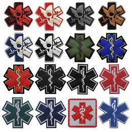 3D PVC Medical PARAMEDIC MED Patches IR Infrared Tactical Military MEDIC Rescue Combat Rubber Badge For Caps Backpack