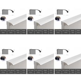 Silver Aluminium Invisible Handle Kitchen Cupboard Pulls Drawer Knobs Bedroom Door Furniture Handle Hardware Long Handles