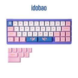 Accessories idobao PBT Keycaps 40% Layout Mechanical Keyboard Caps Dyesublimation Pink/Black/Purple/Orange/Grey Cherry/XDA/MA Keycaps Kit