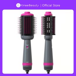 Brushes Kinseibeauty Hair Dryer Comb Straightener Dualpurpose Hot Air Brush Ceramic Antiironing Blower Multifunction Styling Tools