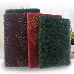 Brushed 3M Scouring Pad Thickened Polishing Grinding Rust Dirt Removal Kitchen Floor Bowl Cleaning Sponge Anti-oil Dish Cloth