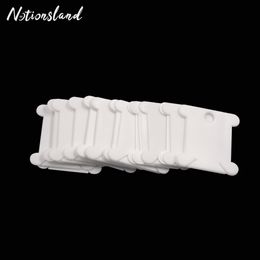 30pcs Plastic Embroidery Thread Bobbins Winding Plate Card Cross Stitch Thread Storage Holder Sewing Tools Accessories