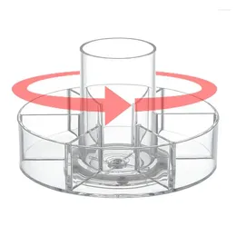 Storage Boxes Transparent Cosmatic Clear Acrylic Jewellery Organiser Tray 6 Compartments Nail Polish Lipstic Holder Cosmetic Box