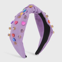 European and American fashion Valentine's Day headbands, Personalised creative colors, hearts, diamonds, knotted fabrics, multi-color headbands