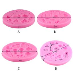 DIY Silicone Baby Shower Party Fondant Mold for Cake Decorating Silicone Mold Fondant Cake Sugar Craft Moulds Tools