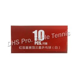 DHS 3-Star D40+ Table Tennis Balls (3 Star, New Material 3-Star Seamed ABS Balls) Plastic Poly Ping Pong Balls