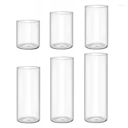 Vases Elegant Glass Vase Cylinders Perfect For Centrepieces Displays E9LD