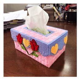 20 x 13 x 19cm rose drawing box embroidery kit DIY handmade craft set Crocheting knitting needlework supplie