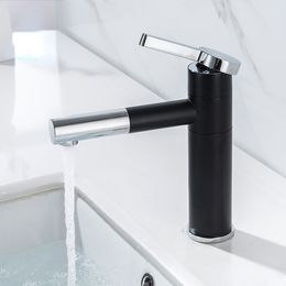 Basin Faucets Brass Bathroom Faucet Vessel Sinks Mixer Vanity Tap Swivel Spout Deck Mounted White Colour Washbasin Faucet