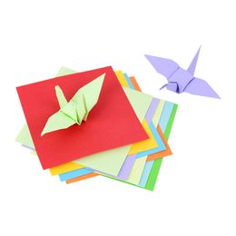 100pcs Multisizes Square Origami Paper Colorful Double Sides Crafts Paper For Home Kindergarten Kids DIY Scrapbook Papers Gifts