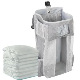 Hanging Nursery Organiser Baby Diaper Caddy Diapers Storage Bag For Changing Table Crib Playard Wall Door Nursery Organisation