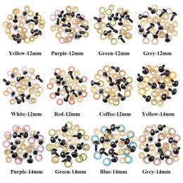 12/14/16mm Plastic with Washer Safety Puppet Crystal Eye Dolls DIY Tools Bear Animal Accessories Eyes Crafts