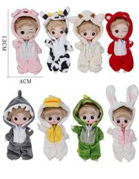 Adollya 1Pieces/Set OB11 10cm BJD Doll Pajamas Baby 5 Joints 3D Eye Doll Make-up Body Cute 1/12 BJD Dolls Toys for Girls Gifts