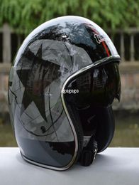 casco capacetes vintage vetro man women039s Tanked Racing Open Face helmet Jet Helmet Chopper motorcycle helmet3051992