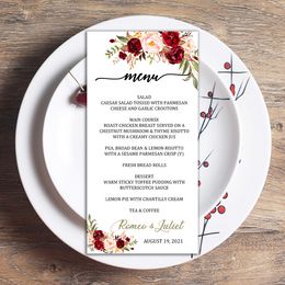 Delicate Wedding Menu Blush, Floral Menu Cards, Baptism Menu, Baptism Menu, Blush Pink Floral Baptism Menu, Wedding Shower