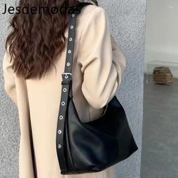 Totes Jesdemodas Black Nylon Bags For Women Solid Shoulderbags Big Capacity Soft Daily Working Handbags Woman