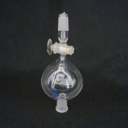 500ml #19 #24 #29 Ground Joint Ball Shaped Lab Separatory Funnel With Glass Stopcock