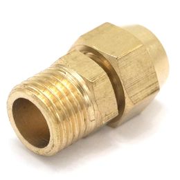 Fit Tube OD 6/8/10/12mm x 1/8" 1/4" 3/8" 1/2" BSP Male Brass Connector Tube Pneumatic Flare Fitting With Nut