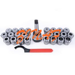 8PCS ER20 Spring Clamps+MT2 ER20 M12 1PCS+ER20 Wrench 1PCS Collet Chuck Morse Holder Cone For CNC Milling Lathe tool Set