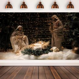 Party Decoration 1.1 1.8M Jesus Birth Background Cloth Easter Home Indoor And Outdoor Decorative Products