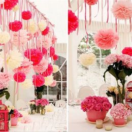 12cm/15cm/20cm/25cm/30cm/35cm (4-14 Inch) Wedding Decorative Paper Pompoms Pom Poms Balls Party Home Decor Tissue Birthday Decor