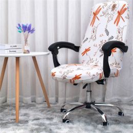 Home Gaming Chair Cover Elastic Rotating Armrest Lifting Computer Chair Seat Cover Anti-dirty Removable Washable Slipcovers