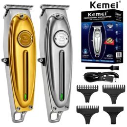 Trimmers kemei KM1949 Fast Charging Men'S Hair Clipper HighQuality Metal Salon Professional Trimmer