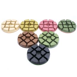 Concrete Polishing Pad Resin Bond 3 Inch Diamond Renovate Grinding Sanding Disc Floor Renew Pad 3pcs