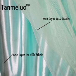 Gauze Tableware Cloth Ice Silk Baby Shower Birthday Party Table Skirting Tulle Table Skirt for Wedding Home Decoration