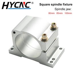 CNC Spindle Motor Fixture 80/85/100mm Woodworking Engraving And Milling Spindle Fixing Seat Aluminum Bracket With 2 Screws
