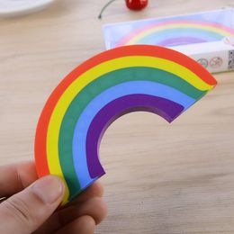 1 Pcs Kawaii Rainbow Rubber Eraser Lovely Pencil Erasers for Kids Gift Novelty Item School Supplies Student