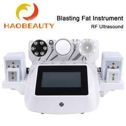 HaoBeauty Fat Reducer RF Radio Waves 40K Ultrasonic Microcurrent Laser Blasting Fat Instrument