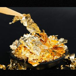 Dishes Chocolates Decor Flakes Leaf Decorative Candy Free Mold Cake Gold Decorator Food Edible Art Chef Tools