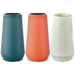 Vases Nordic Style Flower Vase High Quality And Durable Floral Rustic PE Material Centerpieces For Room Home Decorations