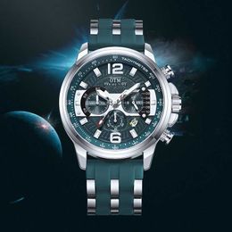 New Mens Watch Multi functional Night Light Waterproof Trendy and Authentic Quartz High Appearance Large dial