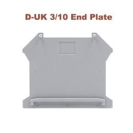 5/10pcs D-UK3/10 Terminals End Plate Din Rail Screw Type Terminal Blocks UK-3N UK-5N UK-6N UK-10N Baffle Separator Spacer Cover