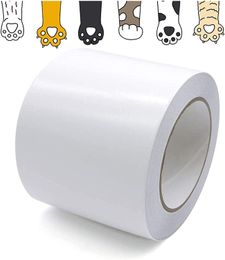Cat Scratch Deterrent Tape Clear Double-Sided Cat Anti Scratch Training Tape Furniture Protector for Couch, Carpet, Doors