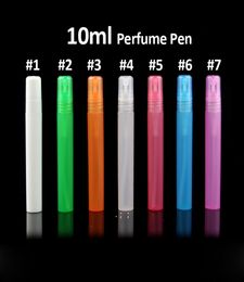 Travel Portable bottle Spray Bottles Empty Cosmetic Containers 10ml Perfume Empty Atomizer Plastic Pen fast sea OWA88648762316