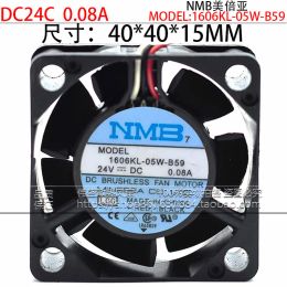 Cooling New original NMBMAT 1606KL05WB59 DC24V 0.08A 4CM 4015 FANUC alarm CNC fan