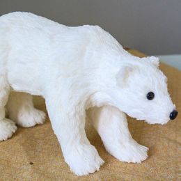 White Polar Bear Christmas Decorations for Window Shelf Table Centrepiece Bear Decors 2019 Xmas Natal Decor Home Accessories