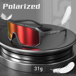 Outdoor Eyewear Polarized Sunglasses Cycling for Men Photochromic Glasses Mountain Bike Road Bicycle Eyewear Driving Cycle Goggles UV400 Y240410