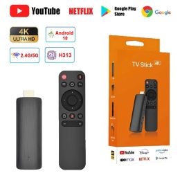 Box H313 Android 10 TV Stick HDR Set Top OS 4K 1080P WiFi 6 2.4/5.8G Smart TV Sticks For Google YouTube NETFLIX Network Media Player