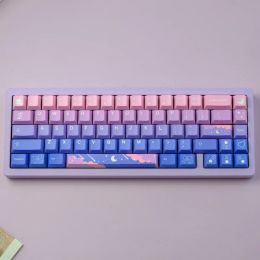 Accessories 136 Keys Star Moon Gradient Keycaps Cherry Profile PBT Dye Sublimation Mechanical Keyboard Keycap For MX Switch GK61/64/75