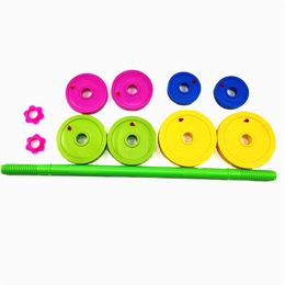 WolFAce Adjustable Weights Children Barbell Set Kids Dumbbell Set Bodybuilding Exercise Equipment Training Muscle Kids Gym Home