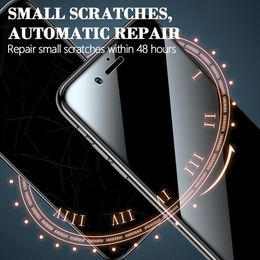 Matte Privacy Hydrogel Film Full Cover For iPhone 11 12 13 14 15 Pro Max mini Screen Protector For iPhone 8 7 Plus SE No Glass