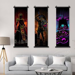 Wall Artwork Canvas Anime Mural Link Pictures The Legend Of Zelda Interior Painting Print Poster Hanging Scrolls Home Decoration