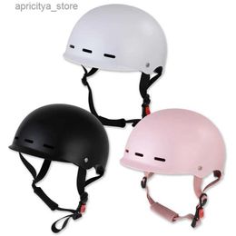 Cycling Helmets 1PC New Helmet Adjustab Ma And Fa Summer Riding Half Helmet Four Seasons Universal Ectric Car Brim Type Safety Helmets L48