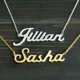 Any Personalised Name Necklace Alloy Pendant Alison Font Fascinating Pendant Custom Name Necklace Personalised Necklace T190702237F